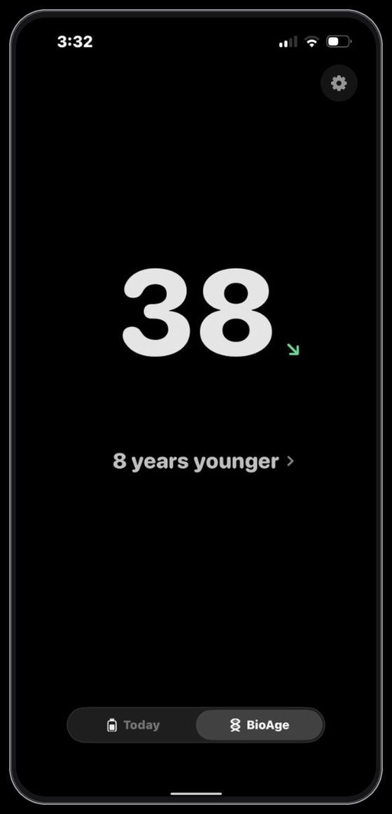 Dayline Bio Age screen